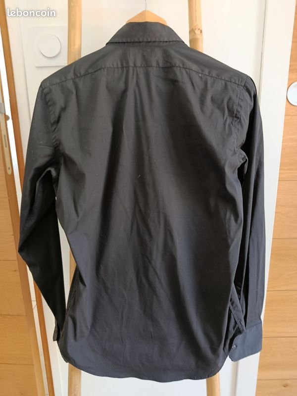 Chemise ultra slim Zara man noir taille m (image 4)