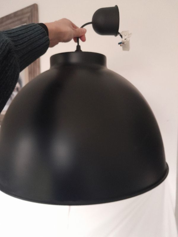 NYMÖ Abat-jour, noir, couleur laiton, 59 cm - IKEA