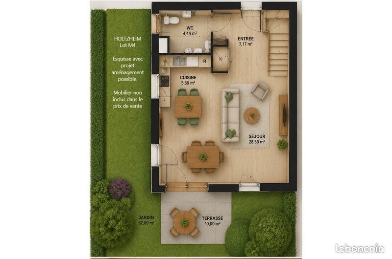 Appartement 4 pièces 91 m² · à Holtzheim · 91 m² · 404 000 €