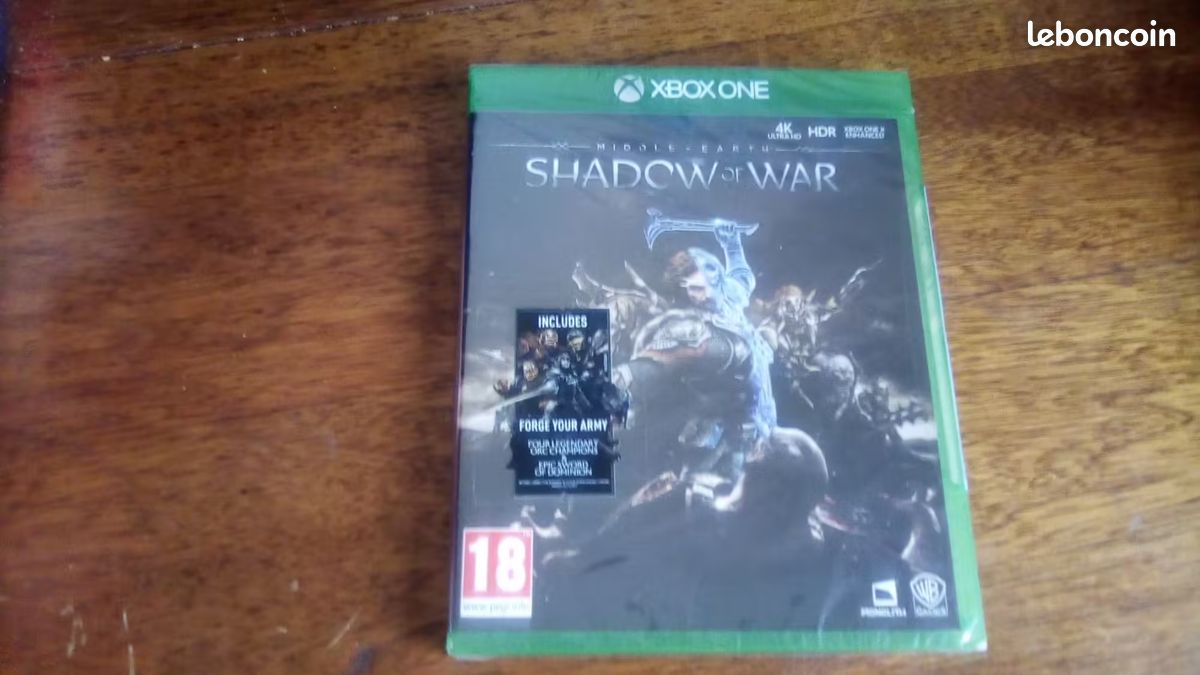 Microsoft Xbox One – Shadow Of War – Neuf Sous Blister