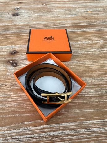 Bijoux Bracelet Hermès Clic H Orange d'occasion