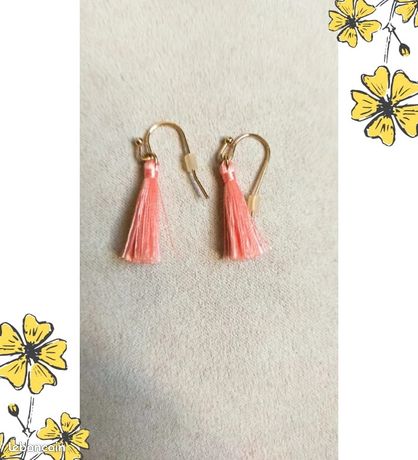 Boucles d'oreilles pendantes bohème – Doré & noir à franges : Achat occasion | Bijoux (femme) Di&Di La Boutique Noir Très bon état