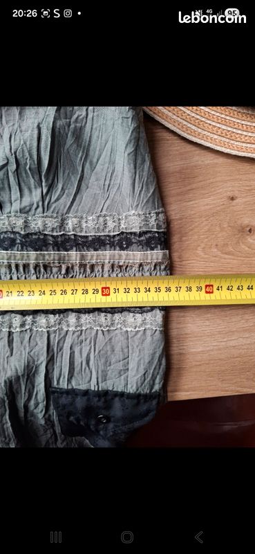Robe Chic Des Filles à La Vanille - Noir Et Grise, Taille 36, Made In France
