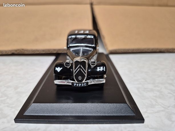 CITROEN TRACTION 11 légère FFI (1944) 1/43 Norev-Atlas emballage ouvert