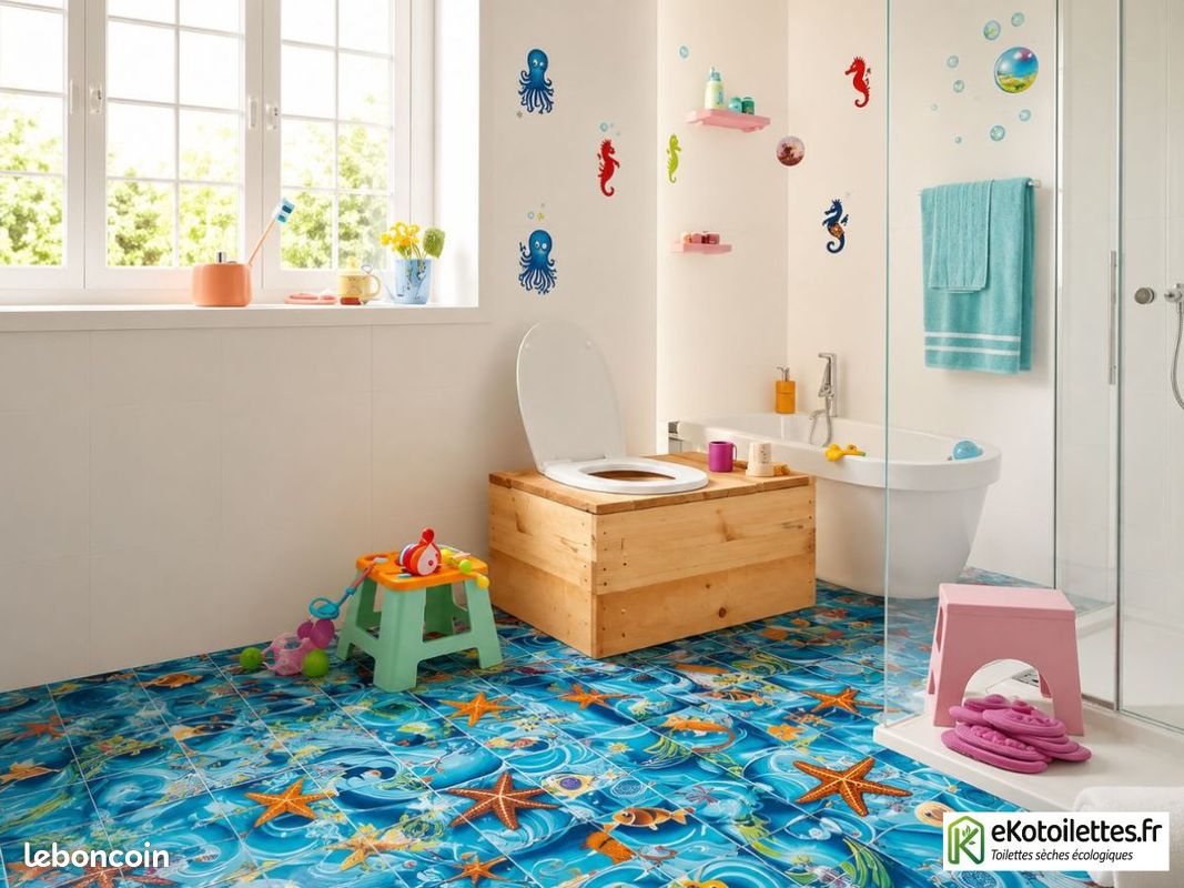 🌿 ALTERNATIVE ÉCOLOGIQUE : Toilettes sèches d'intérieur pour enfants Arthur – idéale pour réduire l’usage de l’eau (image 1)