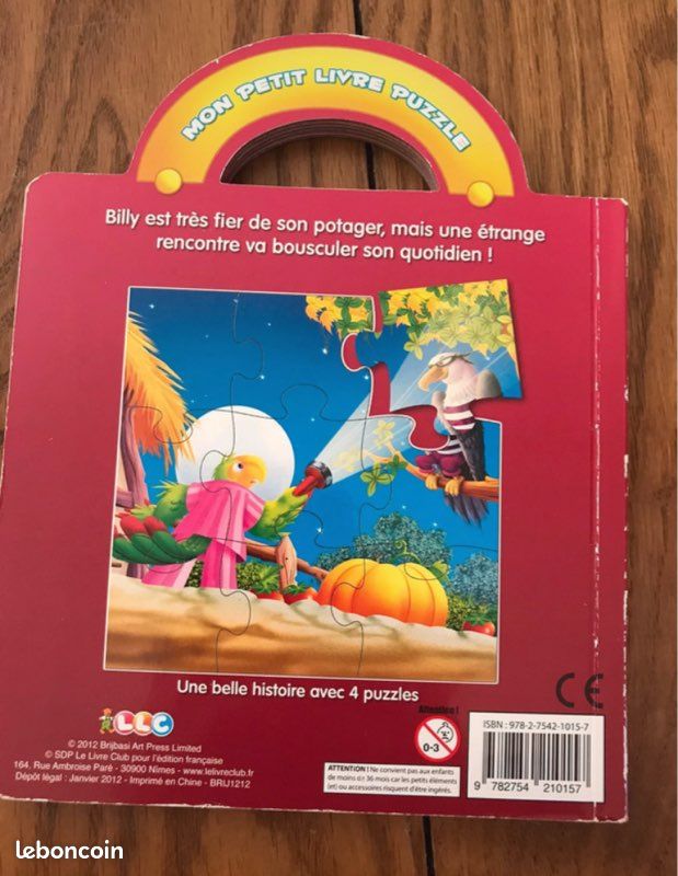 Livre 4 puzzles Billy le brave perroquet (image 2)