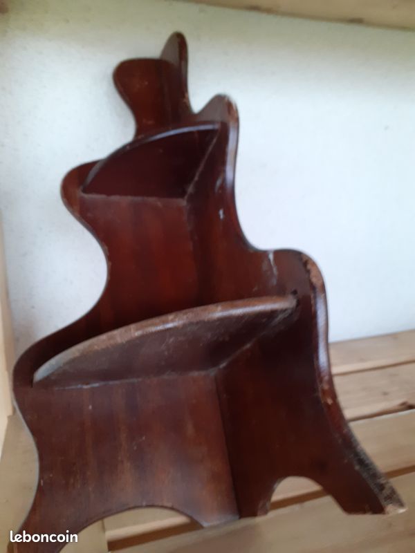 Lot de 2 étagères d'angles en bois (image 2)