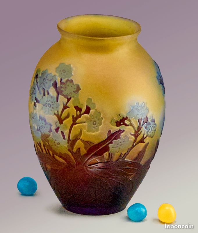 Vase GALLÉ - Original - Art Nouveau verre (image 8)