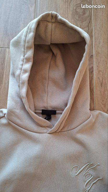 Sweat à Capuche Beige HOUSE OF CB – Taille S – Logo – Unisexe