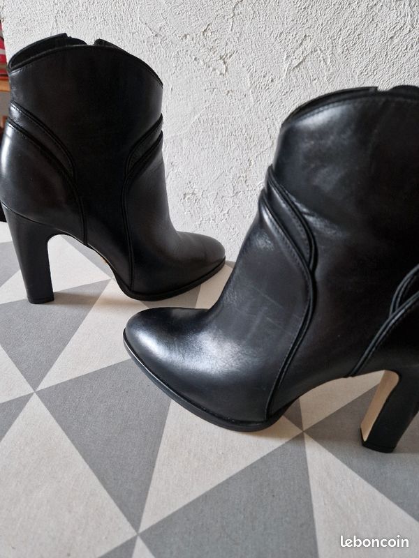 Bottine noire tommy Hilfiger 37 (image 5)