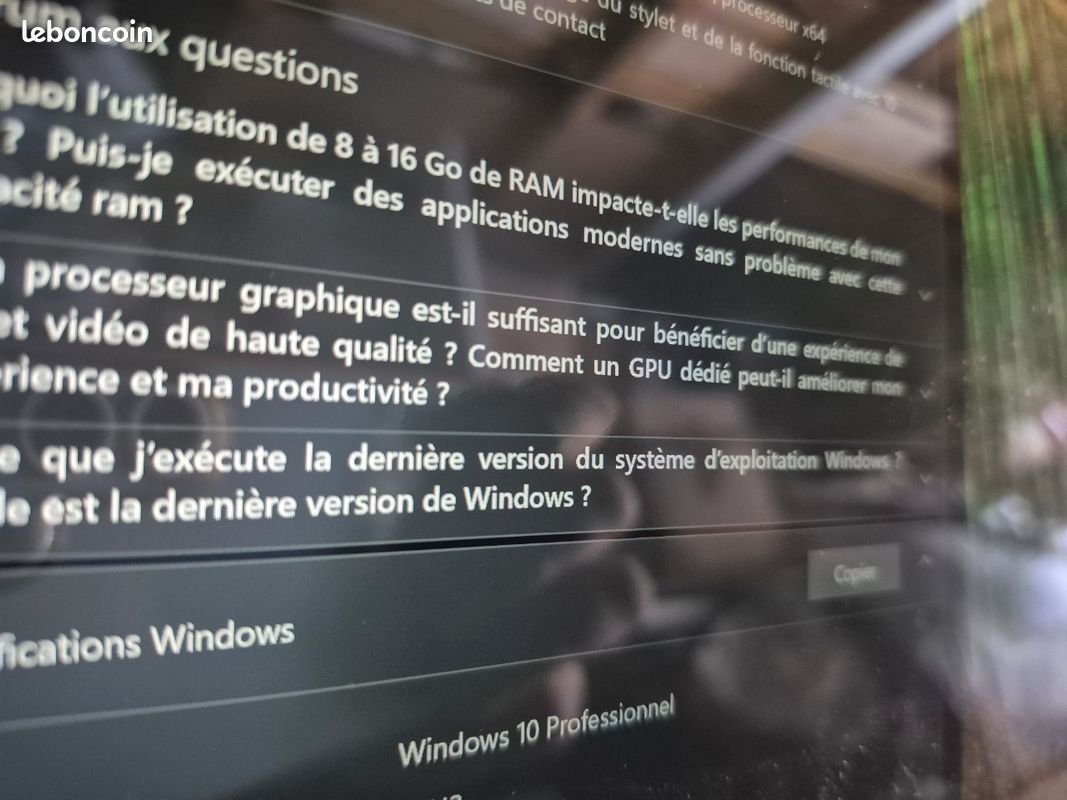 Surface Pro 1769 i5-7300U Ram 8GO ssd 128 go (image 4)