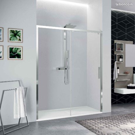 NOVELLINI Kuadra Paroi et porte douche NEUVE (image 1)
