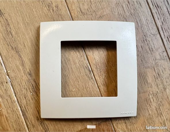 Plaque Espace Simple ARNOULD 60803 Blanc 42mm - Pour Mécanisme Ancien, à L'unité, Neuf