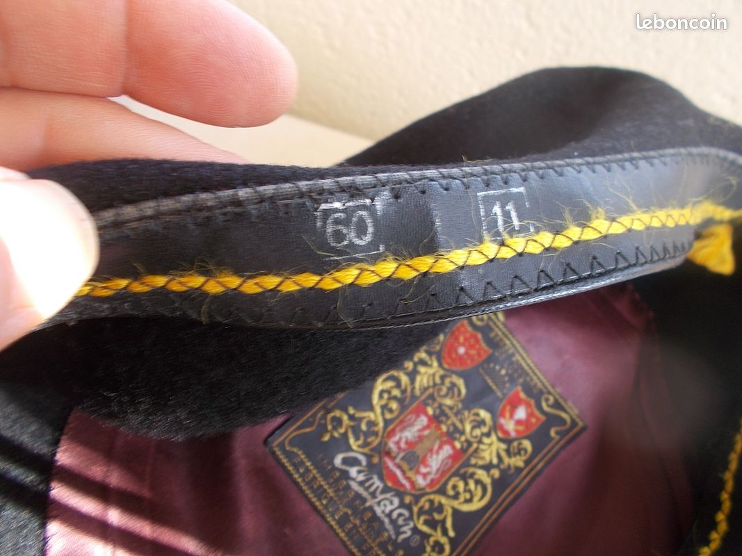 Béret Basque Campan En Laine - Taille 60 - Noir - Neuf Sans étiquettes - Marque Laulhère