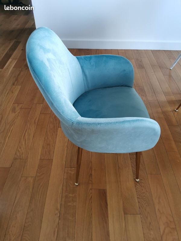 Chaise velours tendance (image 2)