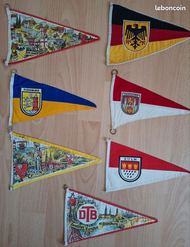 Fanions Anciens Touristique Allemagne 1950 (image 2)