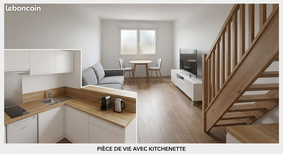 Appartement 2 pièces 33 m² · à Joué-lès-Tours · 33 m² · 620 €/mois