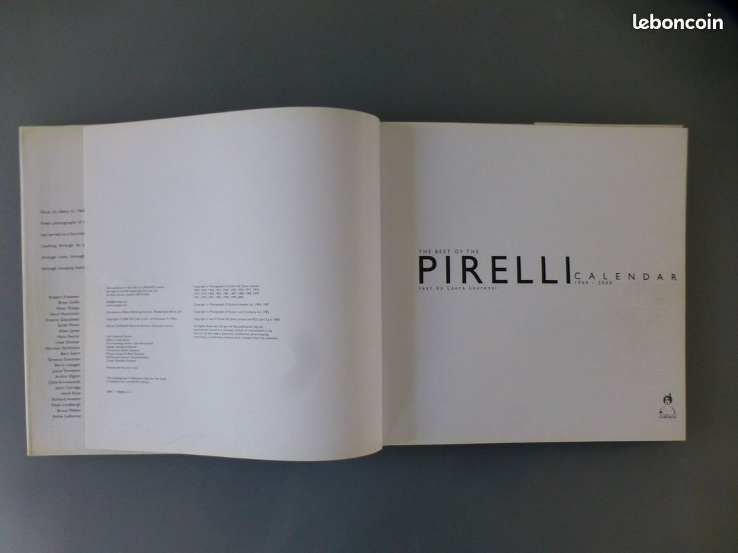 Pirelli calendar 1964-2000 livre par laurenzi - Livres