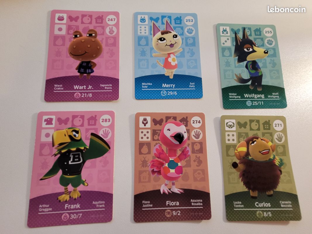 Lot Amiibo Animal Crossing - Série 3 (image 1)