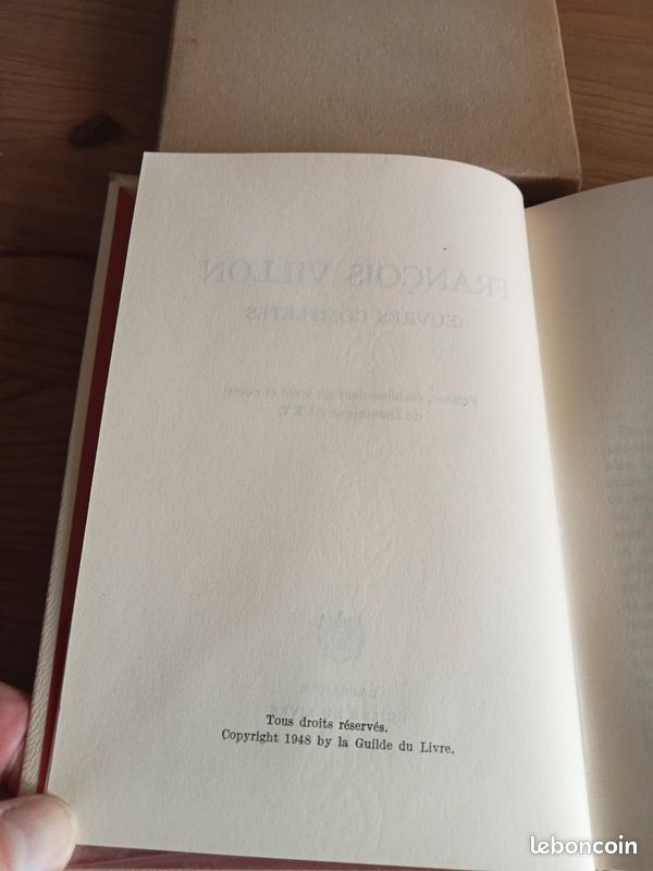 François Villon - Œuvres complètes - Édition la Guilde du Livre (image 2)