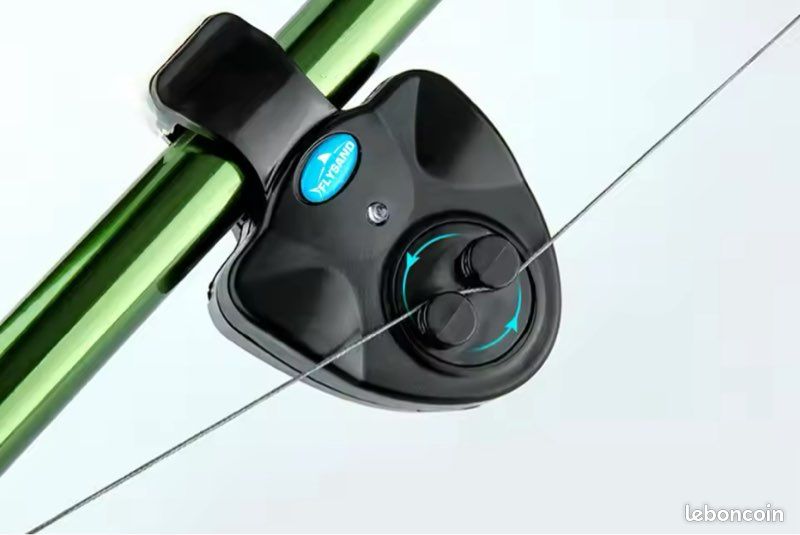 Dioche Detecteur de Touche Peche Carpe, Ensemble d'alarme de Morsure de pêche électrique Alarme de Morsure de pêche avec Haut-Parleur à Haut rendement et LED