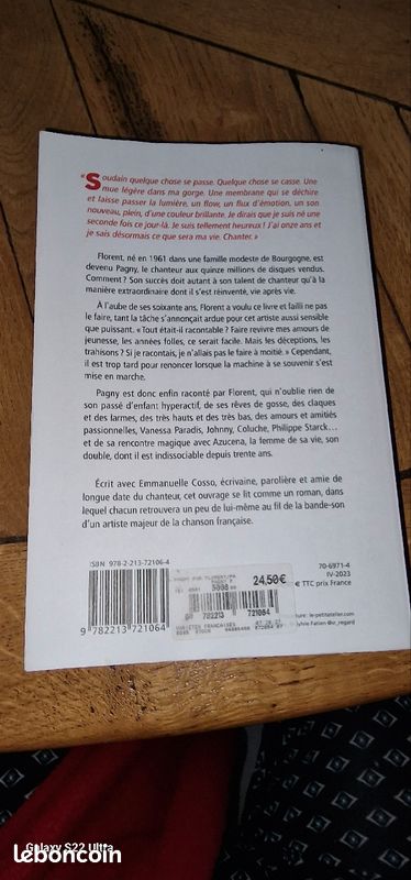 Livre, Pagny par Florent, FAYARD (image 2)