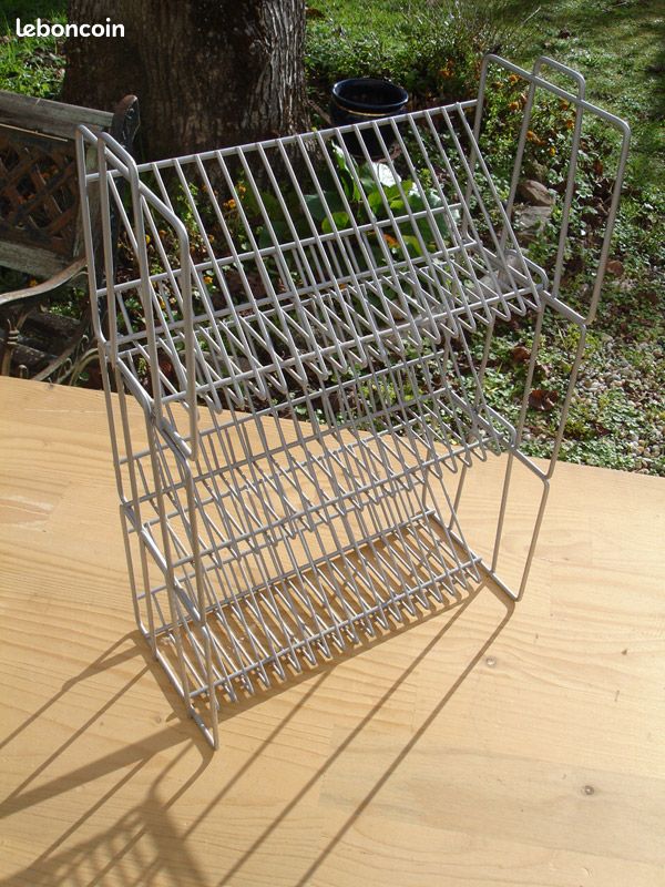 Lot de 3 supports / ranges CD IKEA en métal 3 X 20 CD (image 4)
