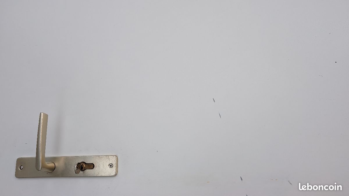 Porte d'entrée blanche en acier (image 2)