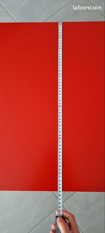 Table basse rouge - IKEA modèle Lack (image 2)