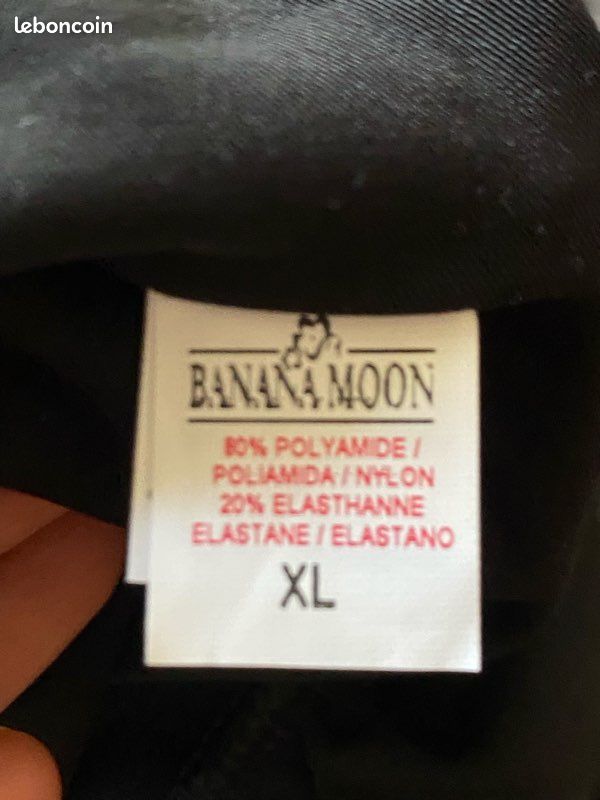 Jupe De Bain Noire Banana Moon Taille XL - Neuve Avec étiquettes - Style Mini