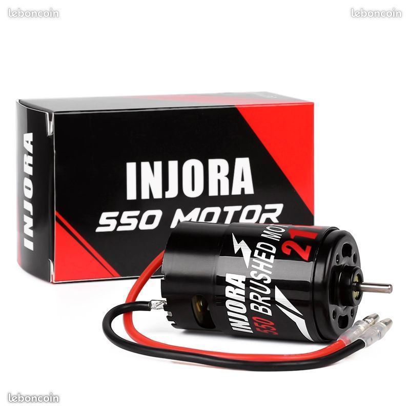 MechKit Moteur RC 550 21T pour TRAXXAS 1/10 Voiture RC, Moteur Électrique 550 de Voiture Télécommandée Couple Élevé