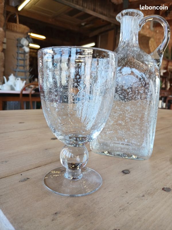 6 verres à pied Biot Transparent - Vendu
