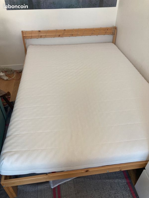 Lit ikea NEIDEN 140x200 avec ou sans matelas AFJALL (image 2)