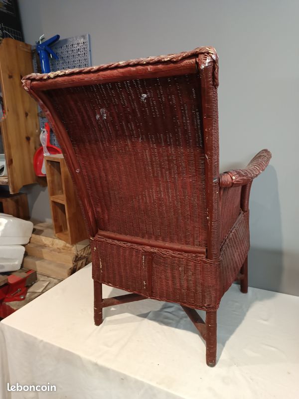 Fauteuil ancien rotin (image 5)