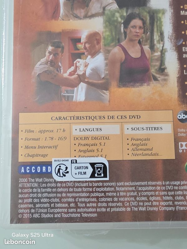 Coffret 7 dvd de la série "lost les disparus" l'integrale de la saison 2. Inclus les bonus. 2006 the walt disney compagny (image 5)