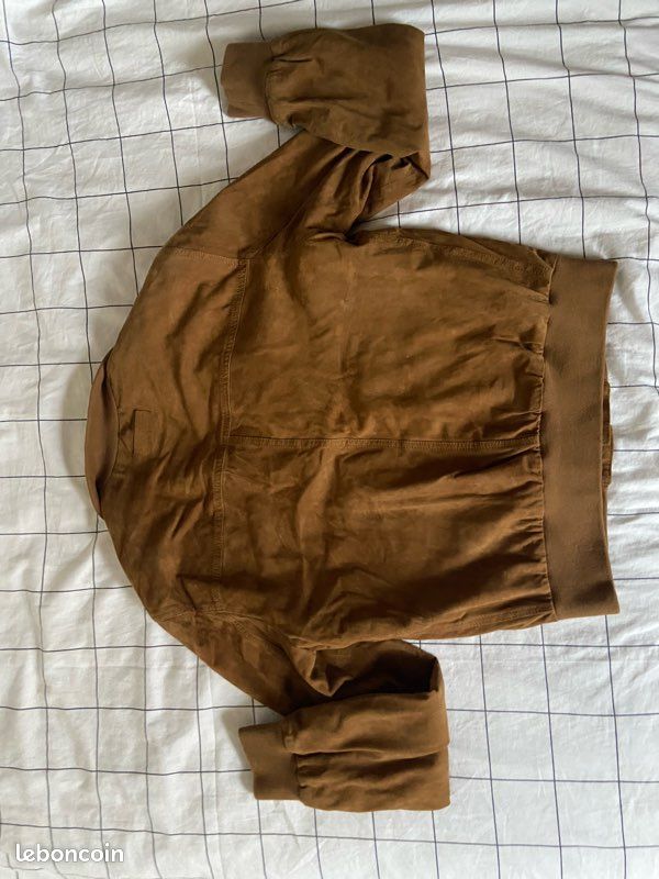Veste Marlboro Classics En Velours Camel - Taille M - Femme - Excellent état Occasion