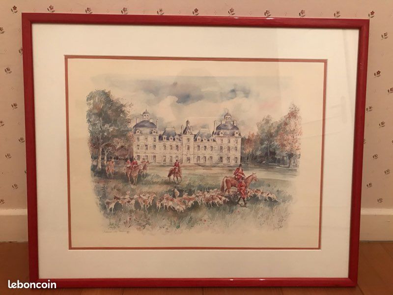 Cadre rouge chasse à cour 5 (image 1)