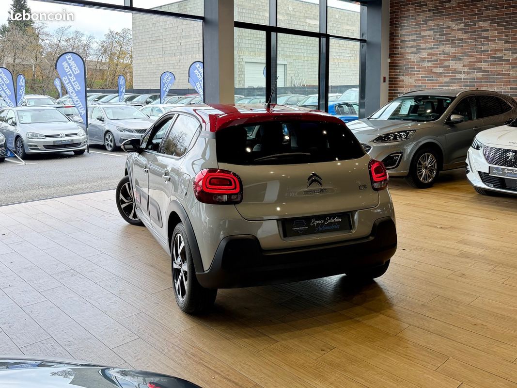 CITROEN C3 1.2 110 SS EAT6 Shine Pack FAIBLE KILOMETRAGE Boite Auto 170.67 EUROS/MOIS (image 3)
