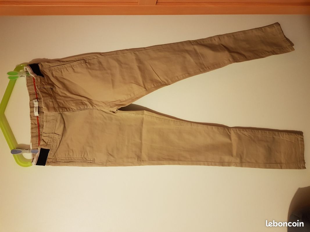 Pantalon chino beige 13 ans (image 1)