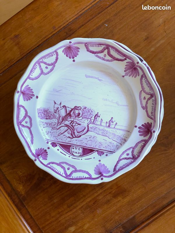 13 assiettes à décor biblique 19e siècle ou avant (18e) attribution Saint Omer (image 7)