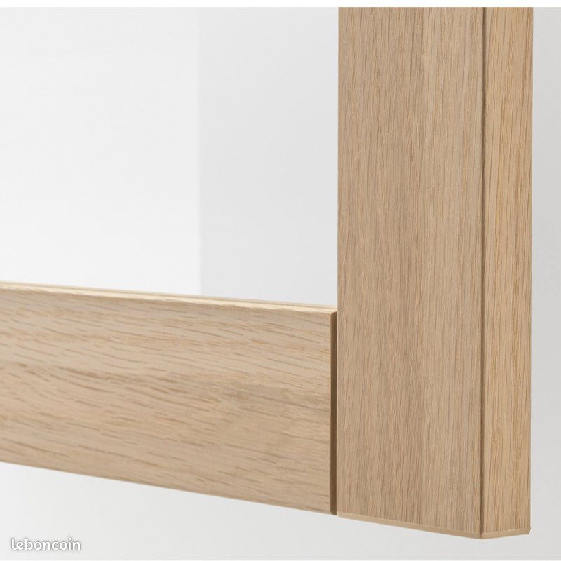 Porte vitrée Besta 60x64 chêne blanchi (image 2)