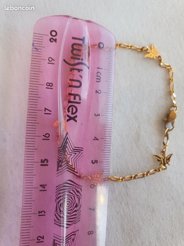 Bracelet dore papillon (image 2)