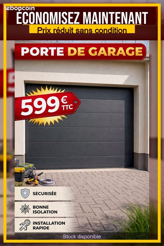 Porte de garage sectionnelle (image 1)