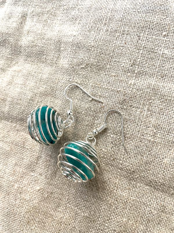 Boucles D'oreilles Zuni En Argent Sterling Avec Multiples Pierres - Fait Main Par Artisan MC - Neuf Avec étiquettes