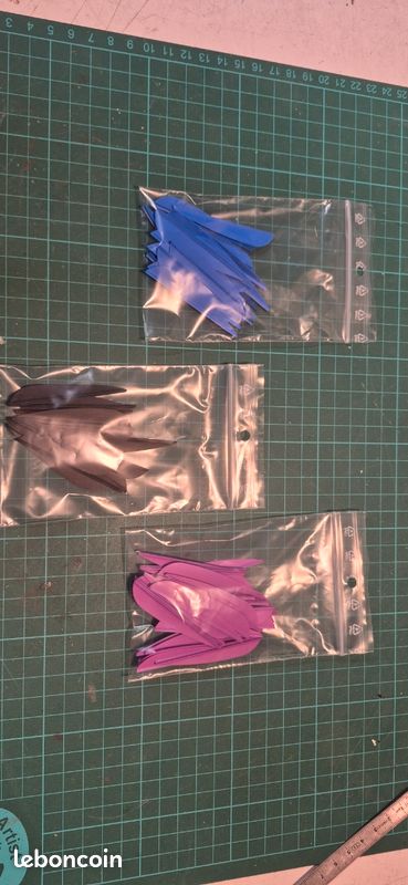 Lot De 100 Plumes Pour Flèches De Tir à L'arc - Pleine Longueur 10,5", Aile Gauche, Rose/rouge