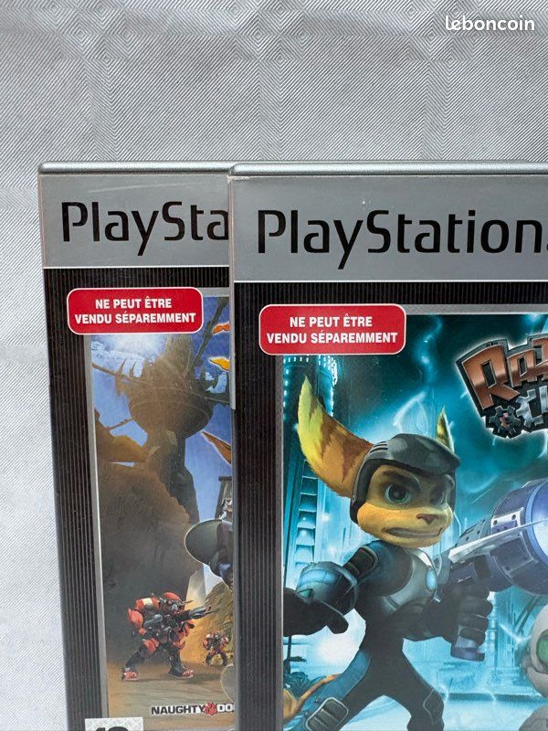 Console PS2 + Jeux Ratchet & Clank 2 Et Jak 2 - Lot Bon état