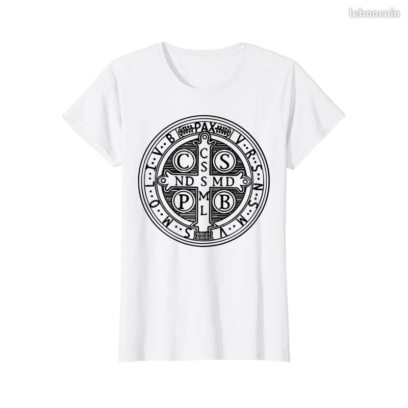 T-Shirt MÉDAILLE DE SAINT-BENOÎT - BML Collection Ésotérique & Occulte - Magie & Ésotérisme - NEUF (image 1)