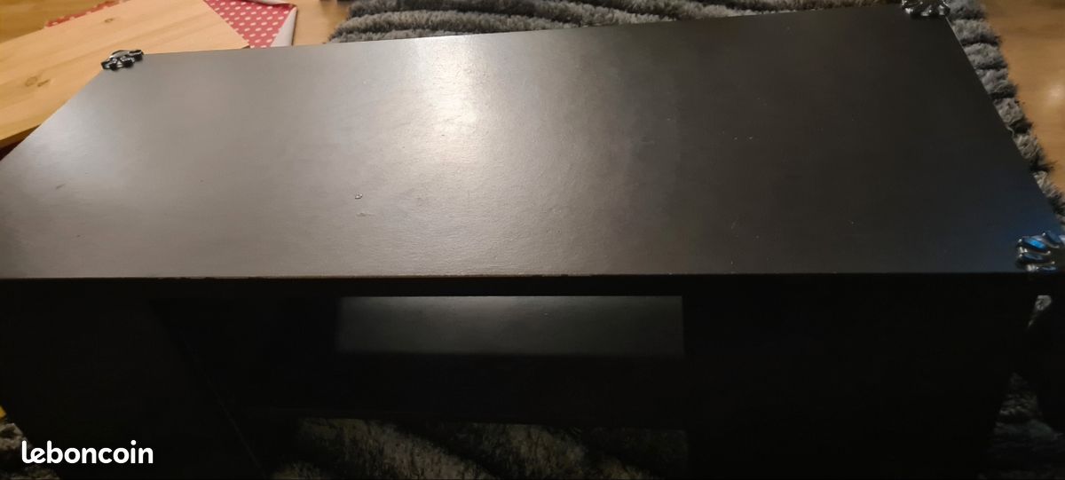 Table basse noire 3 compartiments (image 6)