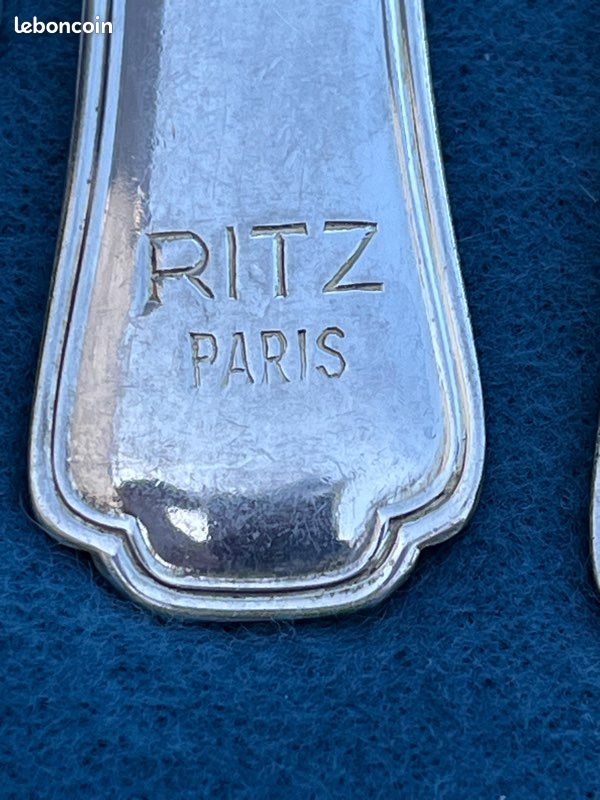 Argenterie Hôtel Ritz Paris 18 pièces couverts métal argenté Beard Orève (image 5)