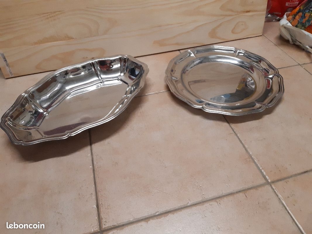 Vaisselle Vintage plat en inox (image 2)
